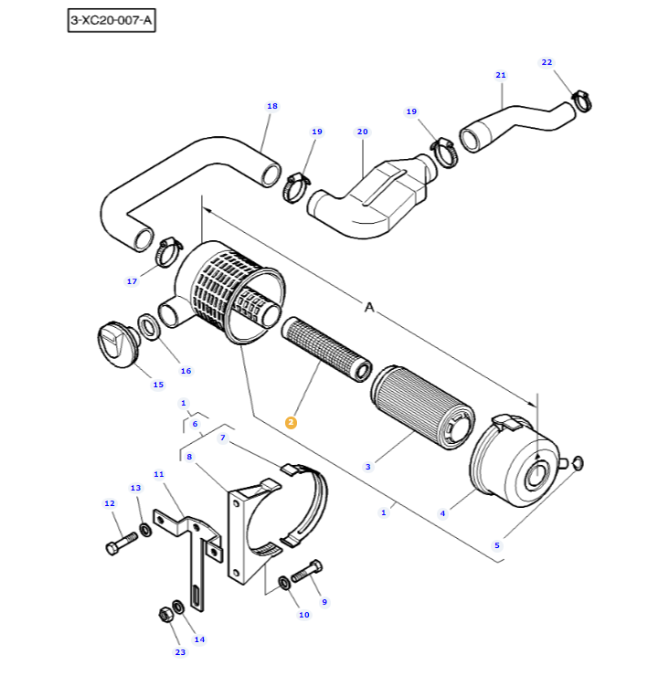 Inner Air Filter 3901463M2 - Image 3