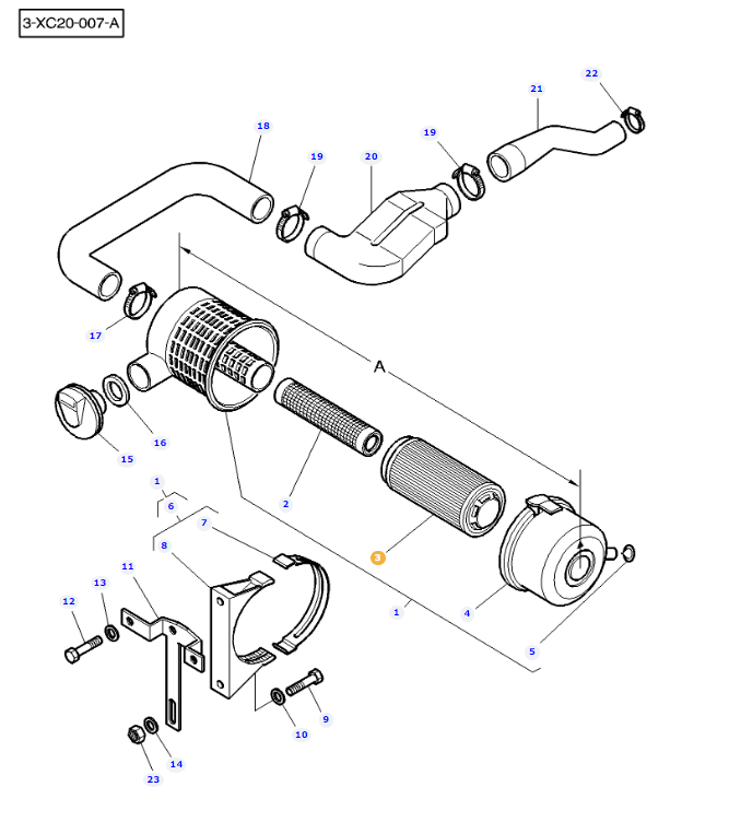 Outer Air Filter 3901462M1 - Image 2