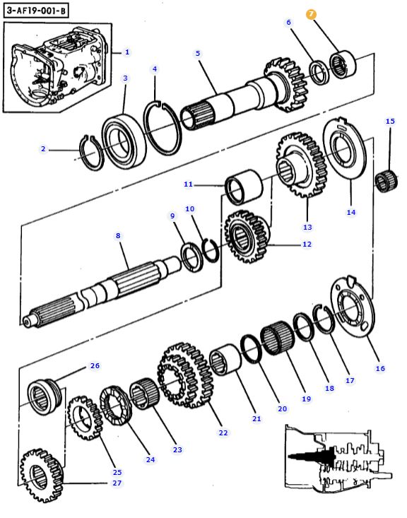 Input Shaft Bearing 1677724M1 - Image 2