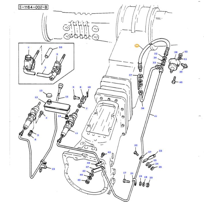 Brake Slave Cylinder Pipe 1681610M91 - Image 2