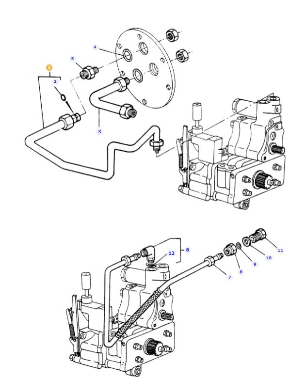 Hydraulic Oil Pipe 1684485M91 - Image 2