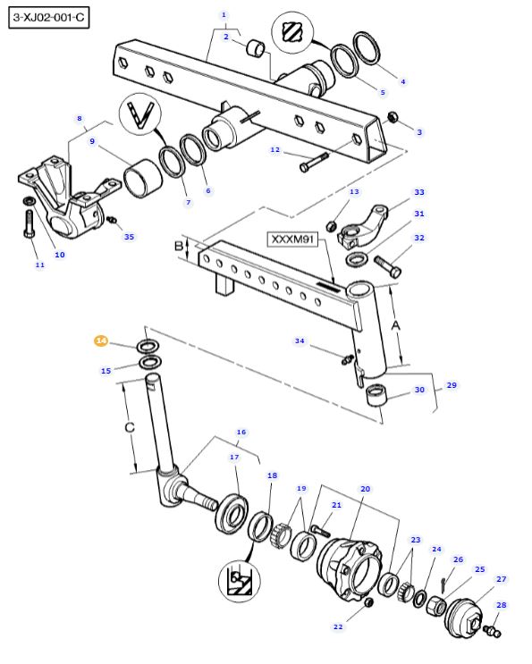 Thrust Bearing 1696721M1 - Image 2