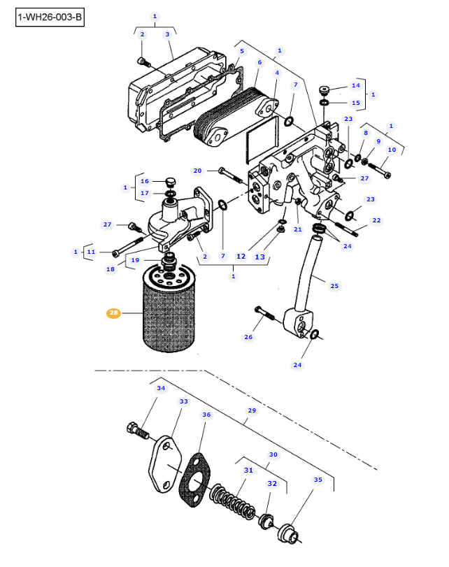 Engine Oil Filter V836862582 - Image 3