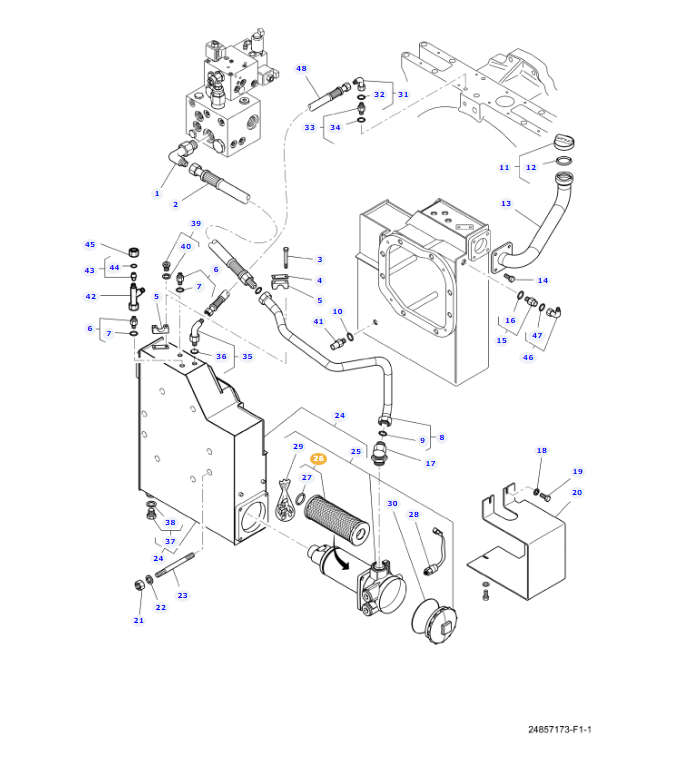 Hydraulic Oil Filter 4276648M2 - Image 4