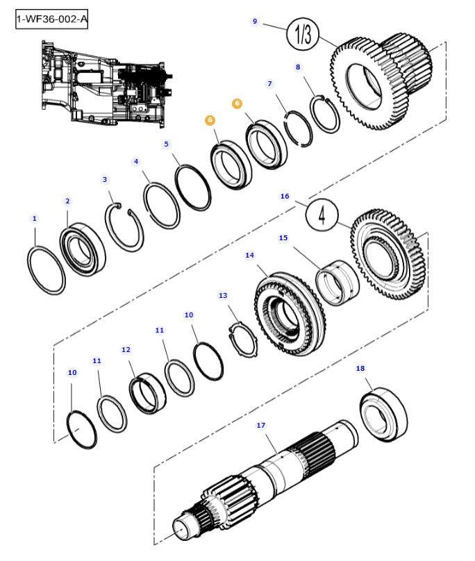 Layshaft Bearing 3011573X91 - Image 2