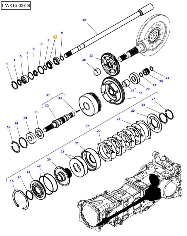 4WD Clutch Bearing 3014643X91 - Image 2