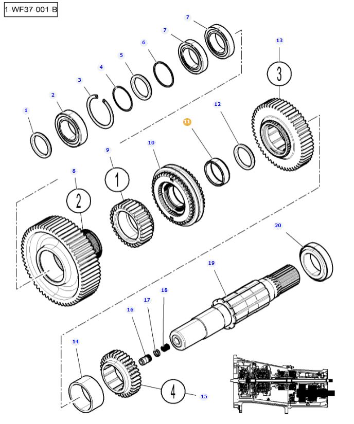 Output Shaft Bearing 3015175X1 - Image 2