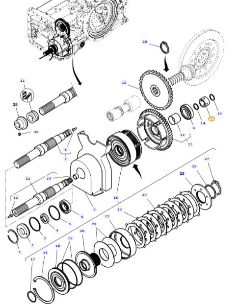 4WD Clutch Bush 3382868M3 - Image 2