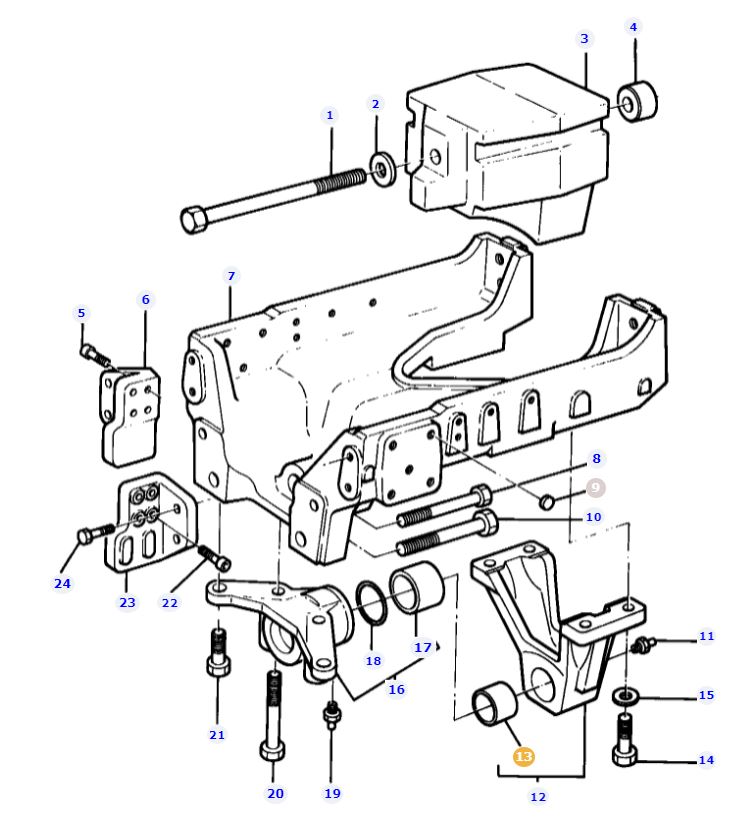 Axle Pivot Bushing 3387823M1 - Image 2