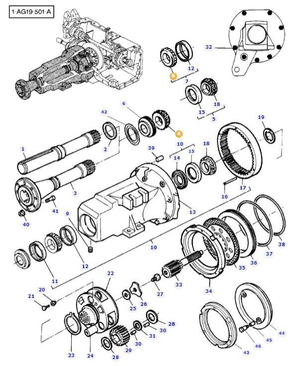 Rear Axle Bearing 3405346M91 - Image 2