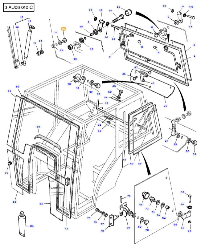 Rear Window Screw 3476184M1 - Image 2