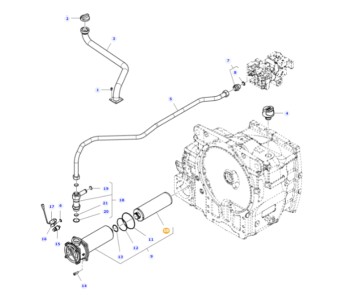 Hydraulic Oil Filter 4381314M1 - Image 2