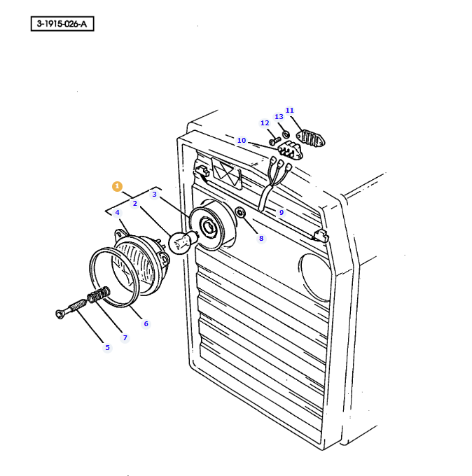Headlight LH Dip 1672768M91 - Image 2