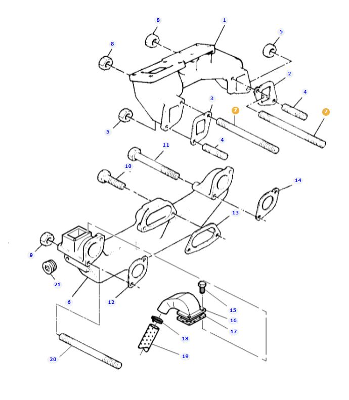 Exhaust Manifold Stud 3641439M1 - Image 2