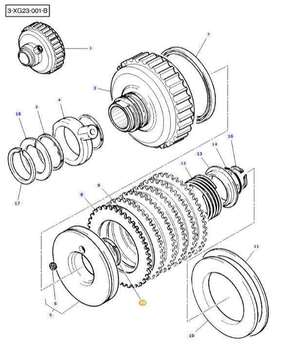 PTO Clutch Ring 3699909M1 - Image 2