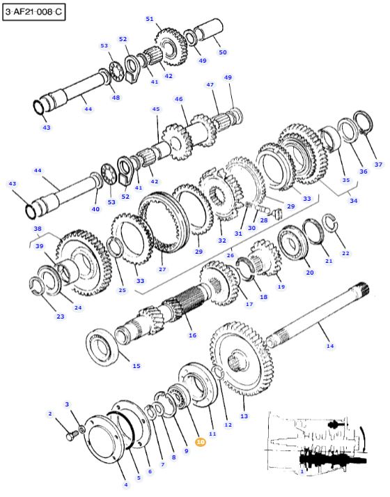 Countershaft Bearing 3760514M1 - Image 2