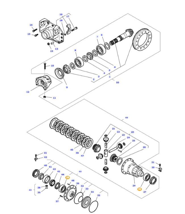 Front Differential Bearing V34057600 - Image 2
