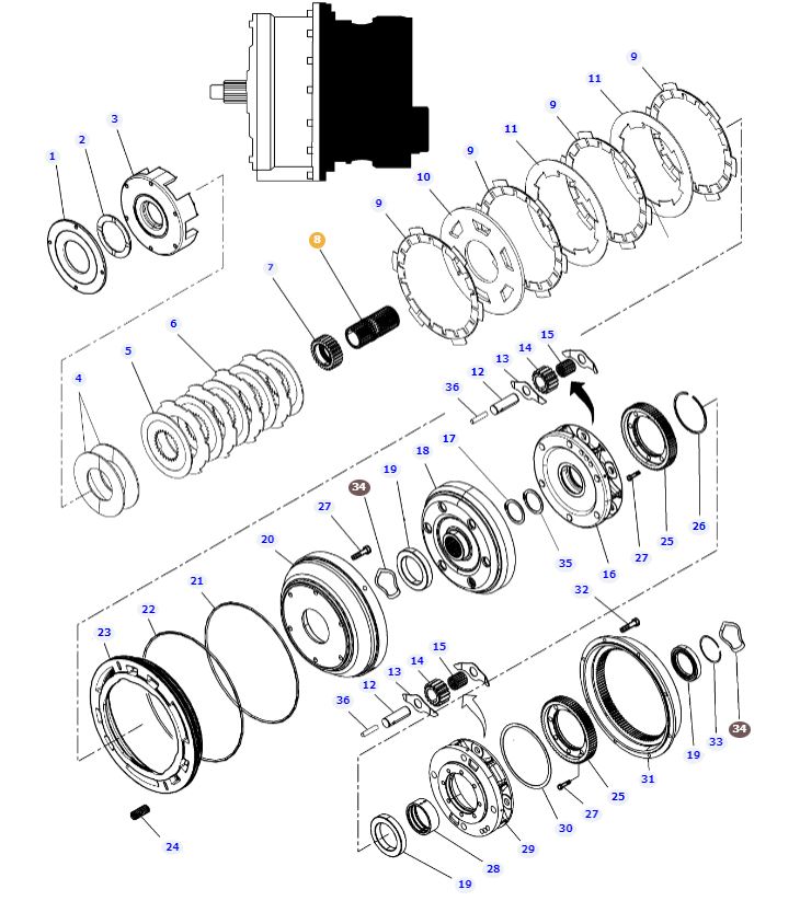 Clutchpack Shaft 3799244M2 - Image 2