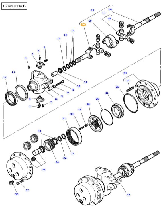 Carraro Short Shaft 3903702M1 - Image 3