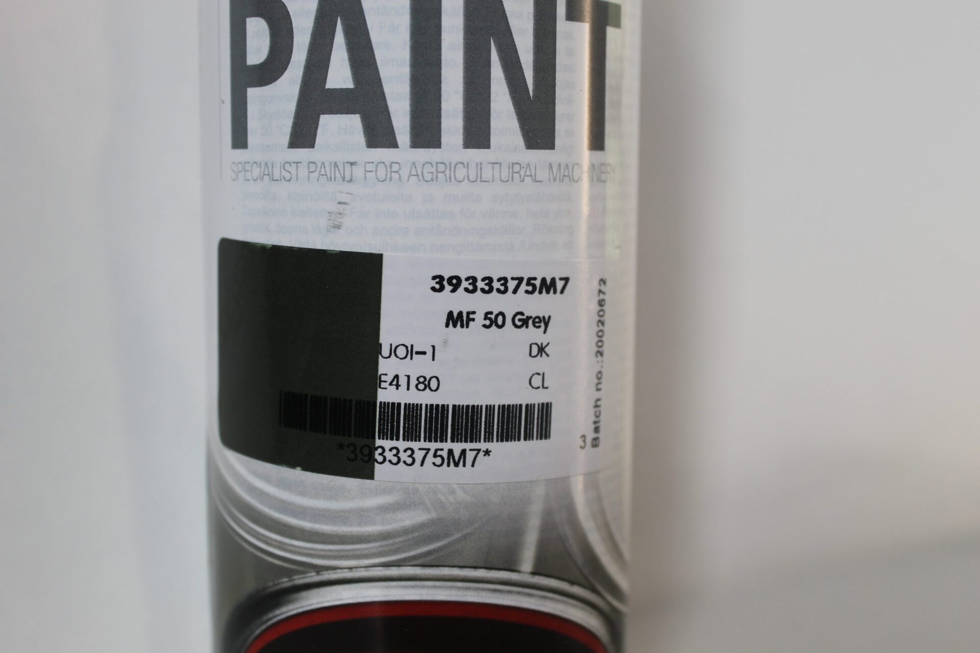 MF 50 Grey Aerosol Paint 3933375M7 - Image 2