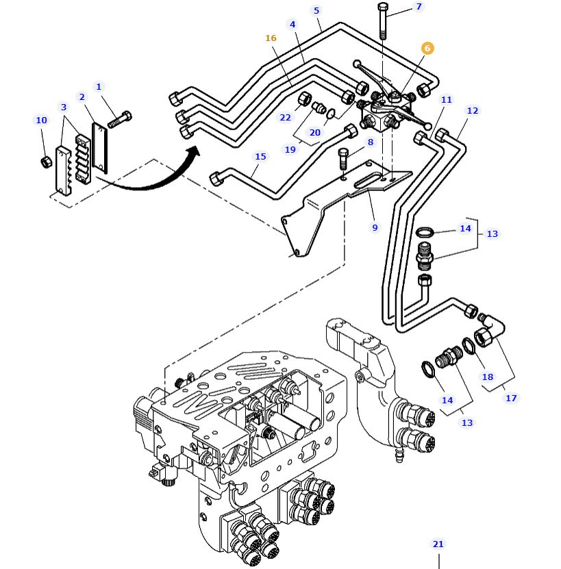 Front Linkage 2 Way VALVE 4358046M1 - Image 3