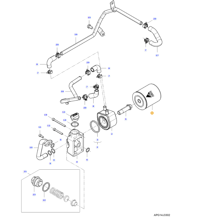 Engine Oil Filter V837086176 - Image 2
