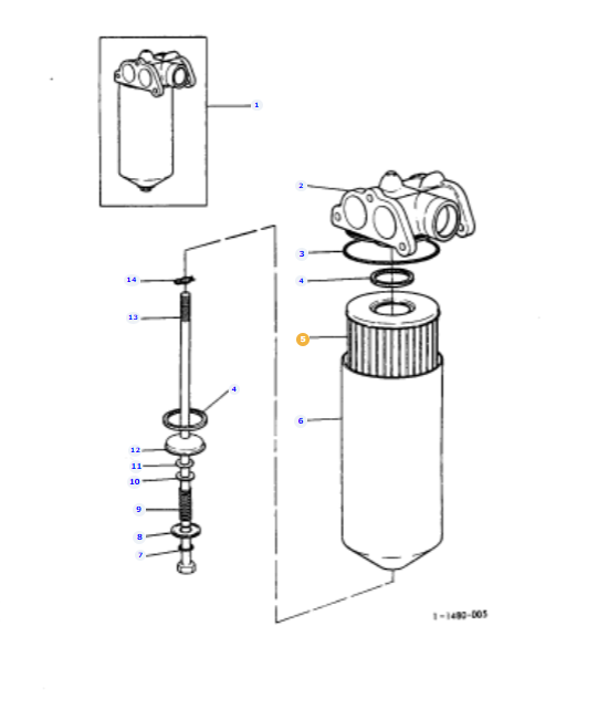 Hydraulic Filter 1636924M4 - Image 2
