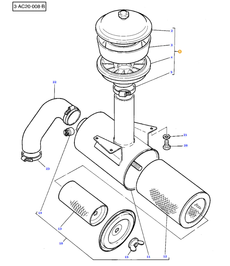 Air Pre Cleaner 1693129M1 - Image 3