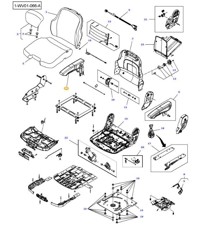 Seat Armrest Right Hand 4272526M1 - Image 2