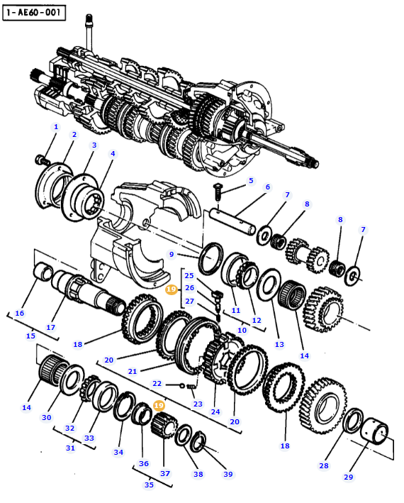 Forward Reverse Synchro 3380251M91 - Image 2