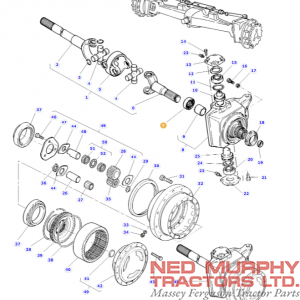 Front Axle Shaft Seal 3428521M2 - Image 2