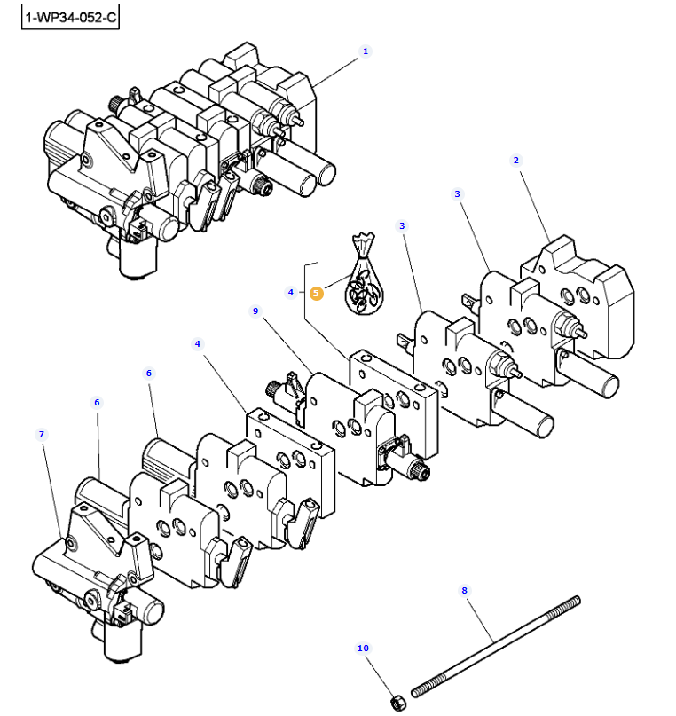 Hydraulic Spool Seal Kit 3907028M91 - Image 2