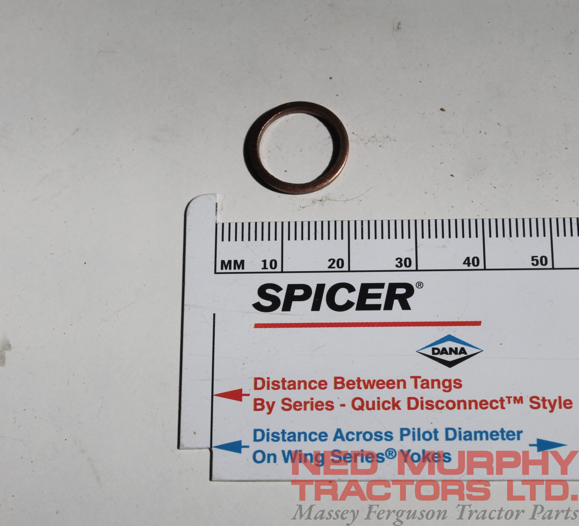 Injection System Sealing Washer, V615881216, Massey Ferguson Tractors, Ned Murphy Tractors Ltd.