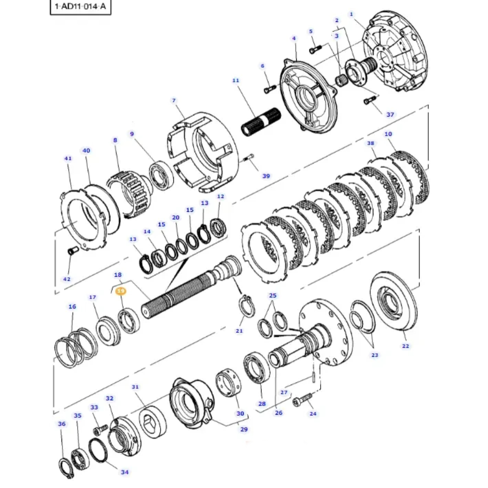 Input Shaft Bearing 3712300M1 - Image 3
