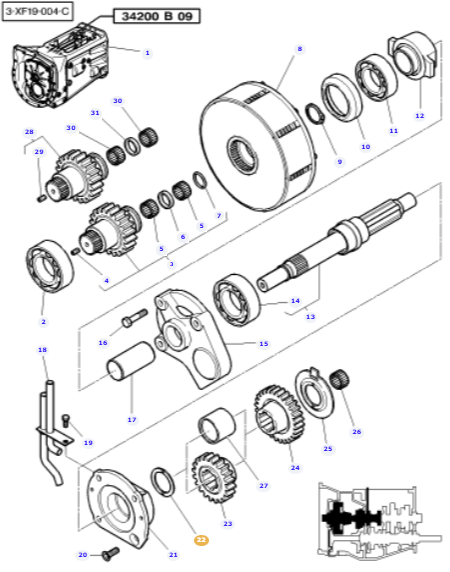 Input Shaft Thrust Washer 1677742M2 - Image 2