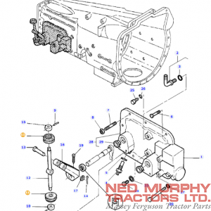 Gearbox Selector Lever Grommet 3385863M1 - Image 2