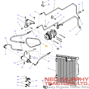 4 Rib/Pk Air Conditioning Belt 4284908M2 - Image 2