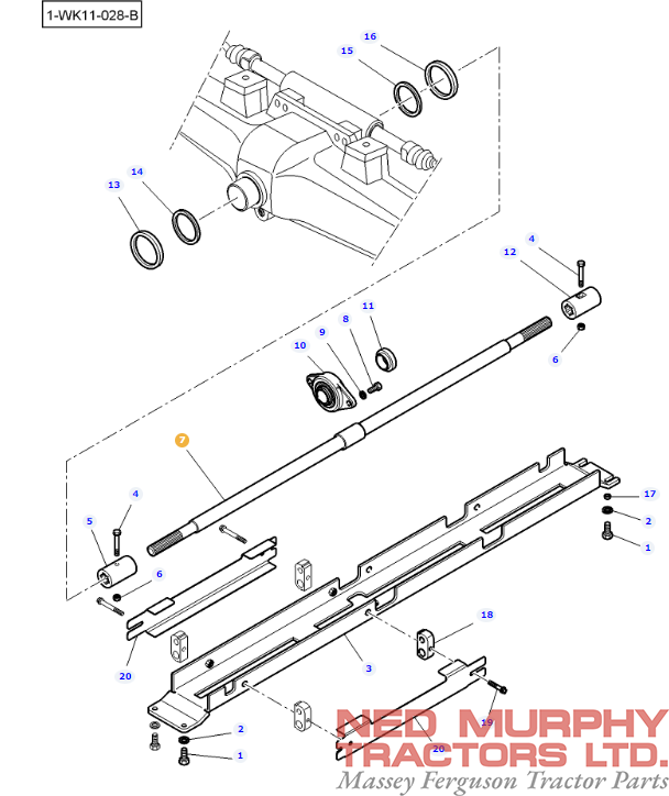 4275275M2, 4wd Driveshaft, Massey Ferguson Tractors, Ned Murphy Tractors Ltd.