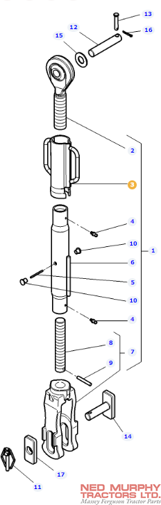 Levelling Box Handle 4286640M1 - Image 2