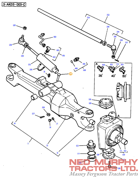 Steering Ram Pin 3427163M1 - Image 2