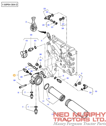 Hydraulic High Pressure Sensor 4368842M1 - Image 2