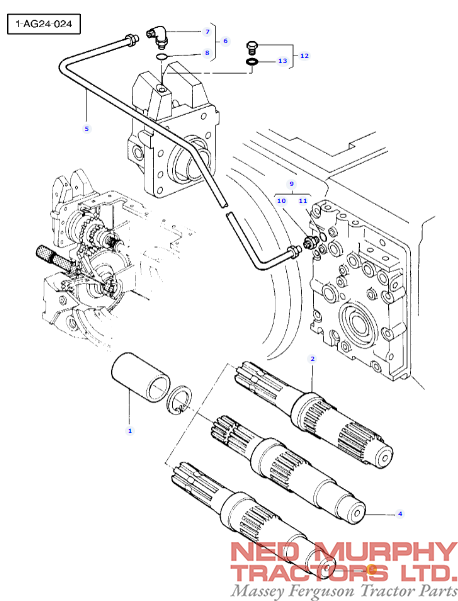 PTO Shaft 1000 RPM/6 Splines 3583342M4 - Image 2