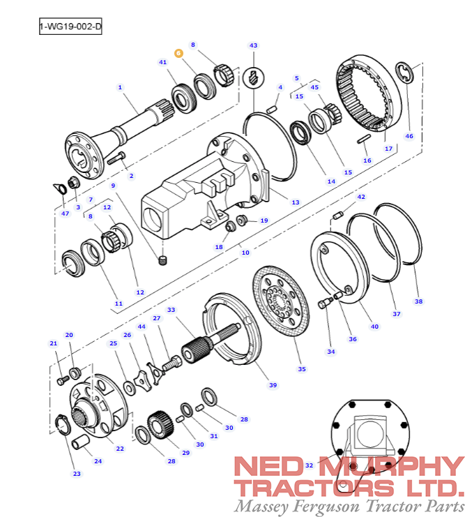 Rear Half Shaft Seal 1610188M1 - Image 2