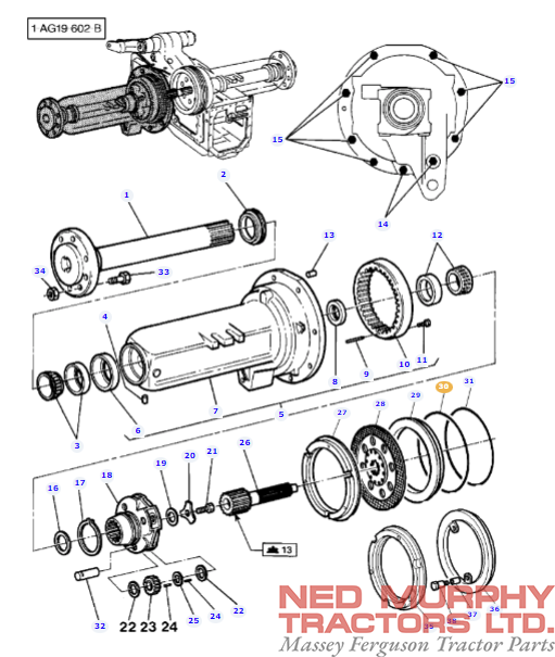 Genuine Brake Piston O-Ring 3617902M3 - Image 2