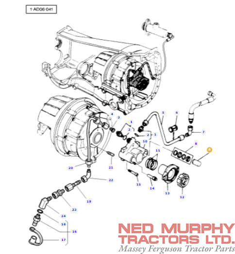 Clutch Slave Cylinder Piston 3616414M1 - Image 2