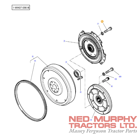 Clutch Damper Bolt 3016599X1 - Image 2