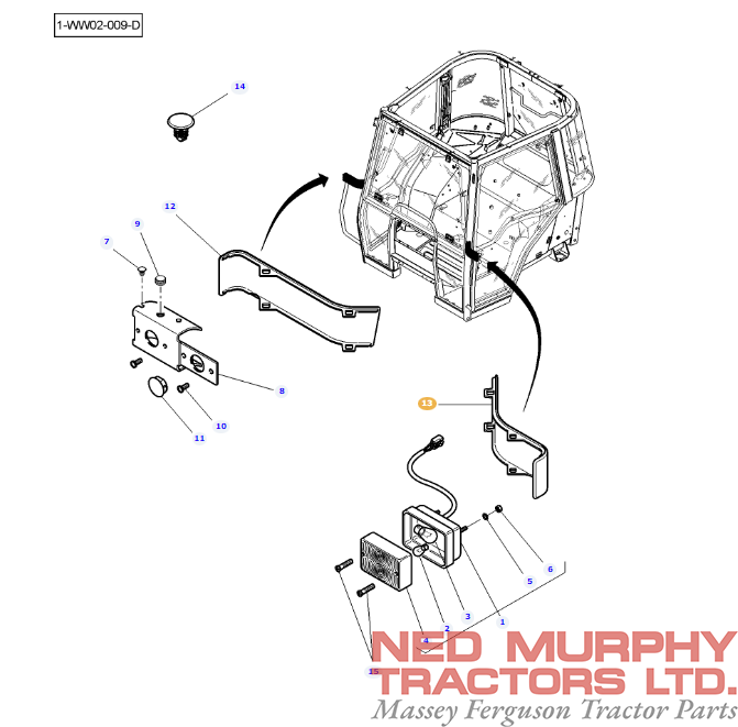 Front Indicator Cover Left Hand 4272746M1 - Image 2